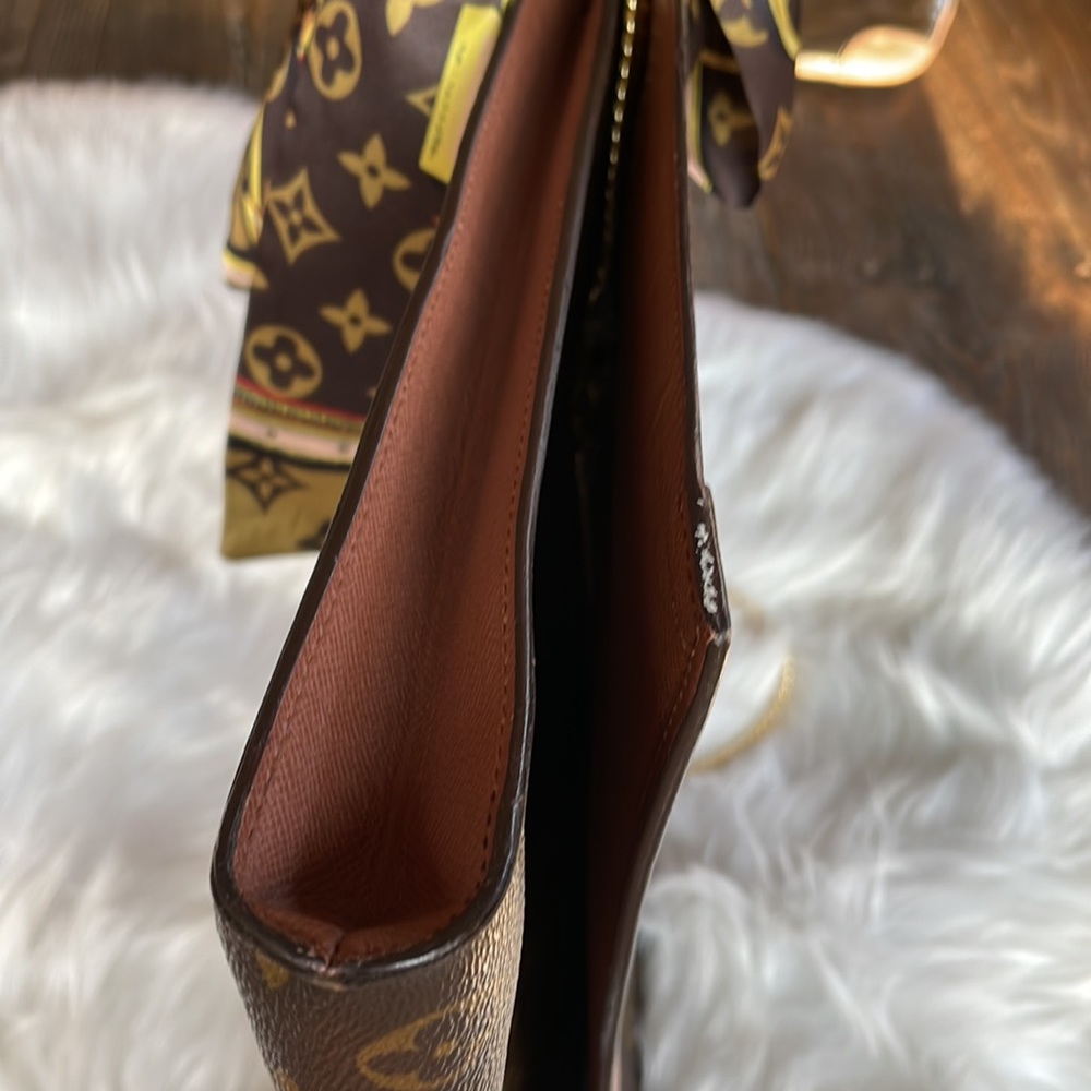 Louis Vuitton monogram Porte envelope clutch turned shoulder bag - Picture 6 of 16